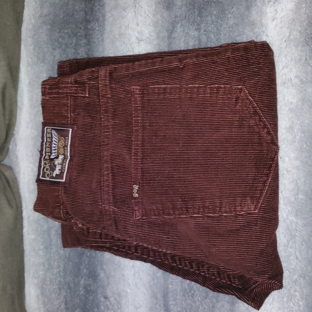 1970's vintage Gap pioneer maroon corduroy pants